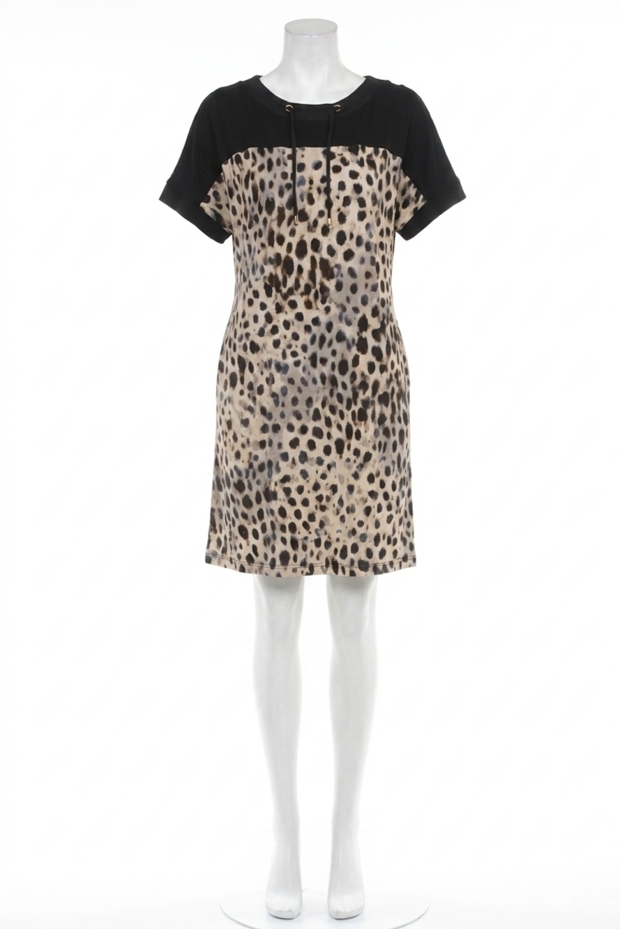 NEW JOSEPH RIBKOFF silky knit animal print shift dress